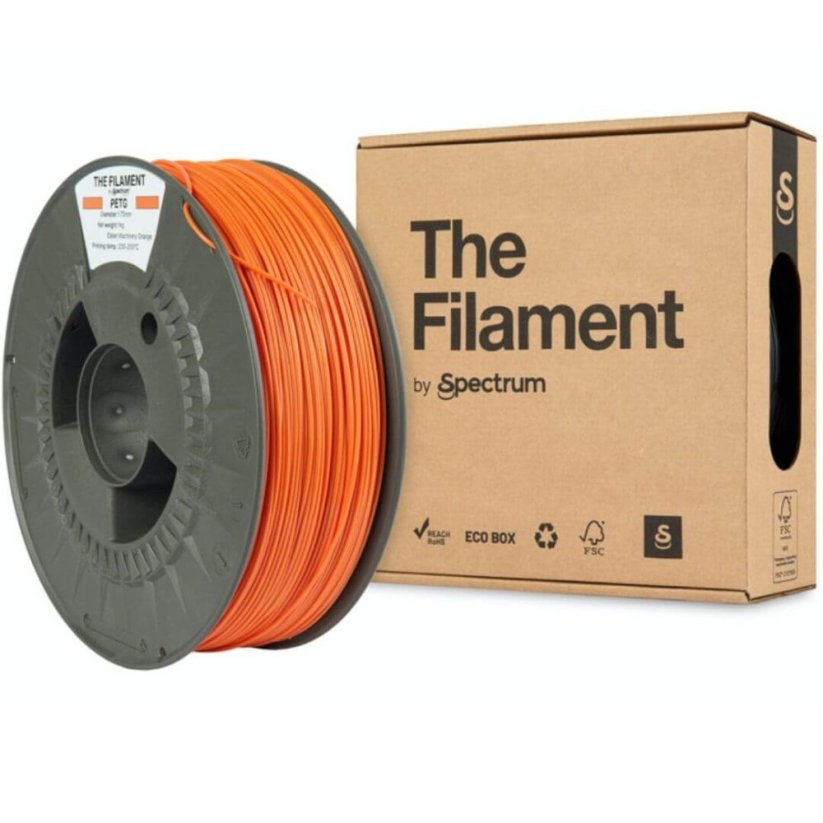 The Filament PETG machinery orange