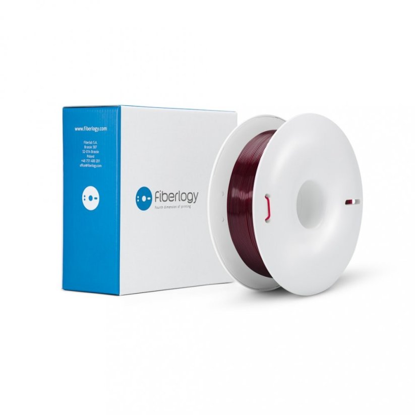 Filament Fiberlogy PET-G vínovočervená (burgundy) Balenie