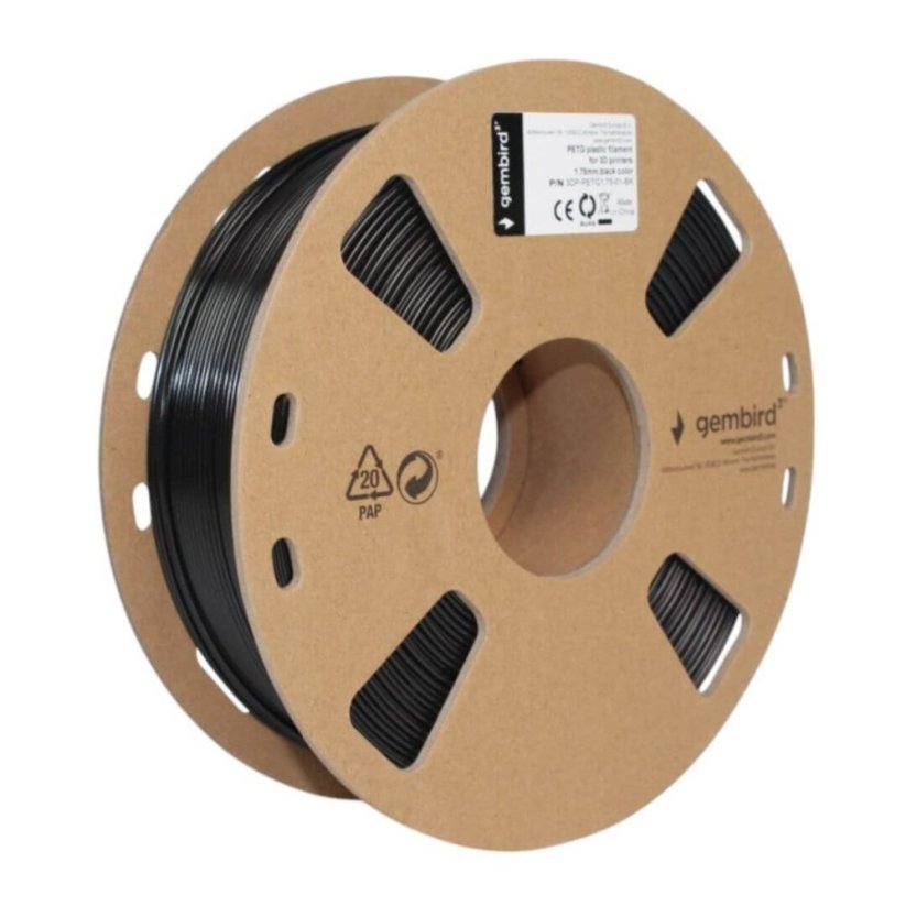 Gembird PET-G čierna (black)1 kg