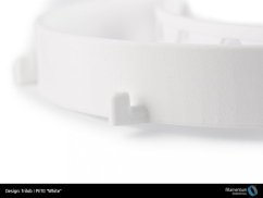 Filament Fillamentum PET-G biela (white) 3D Štít 3D tlač detail