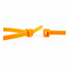 Stahovací pásky 100 x 2,5mm (balení 100 ks) oranžové