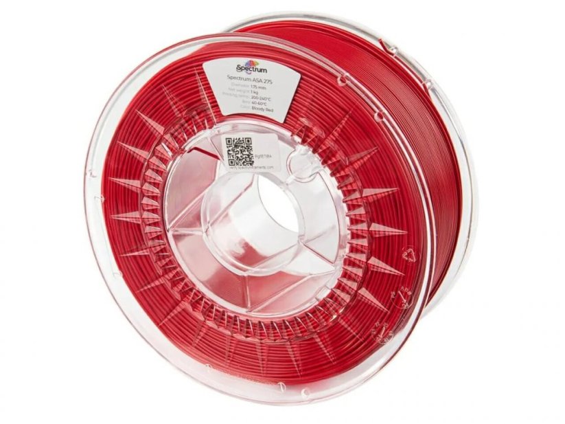 FIlament Spectrum ASA 275 červená (bloody red)