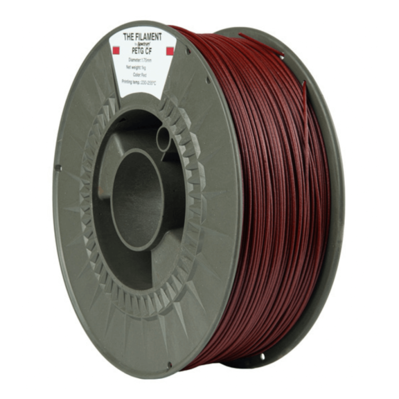 The Filament PETG CF červená (red)