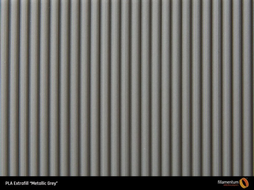 Filament Fillamentum Extrafill PLA metalická šedá (metalic grey) Barva