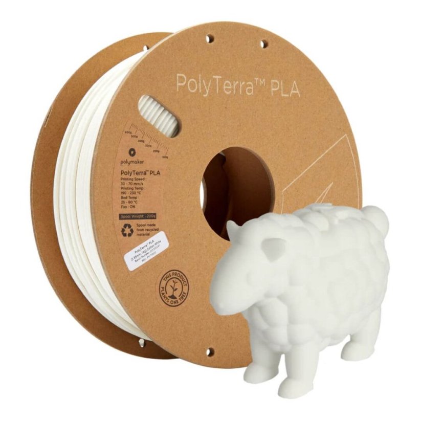 Polymaker PolyTerra™ PLA Cotton white 2,85 mm