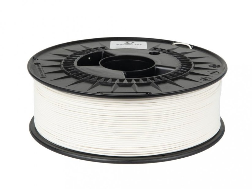 Tlačová struna 3DPower ASA biela (white)