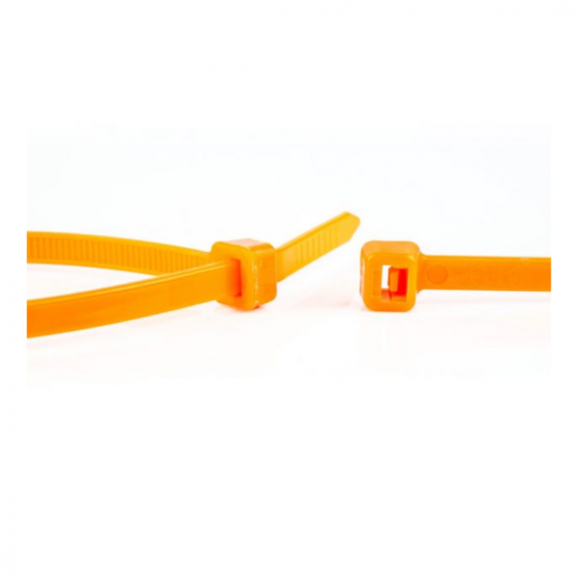 Stahovací pásky 140 x 3,6 mm (balení 100 ks) oranžové