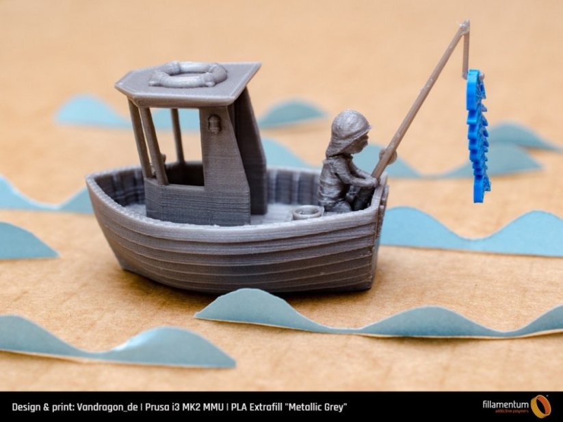 Filament Fillamentum Extrafill PLA metalic grey Ship