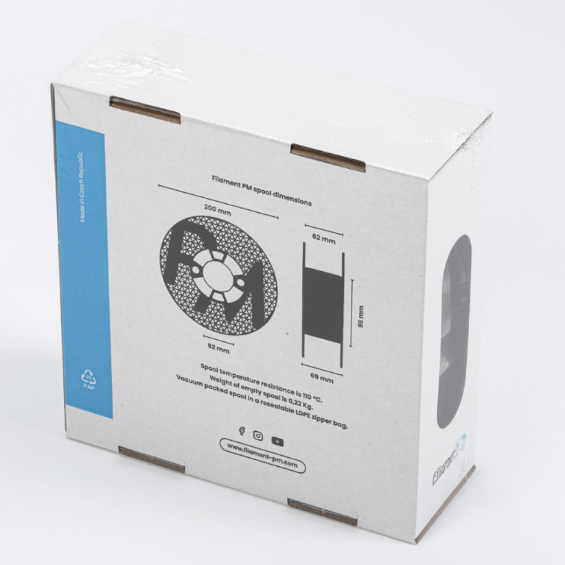 Filament PM PETG biela (white)