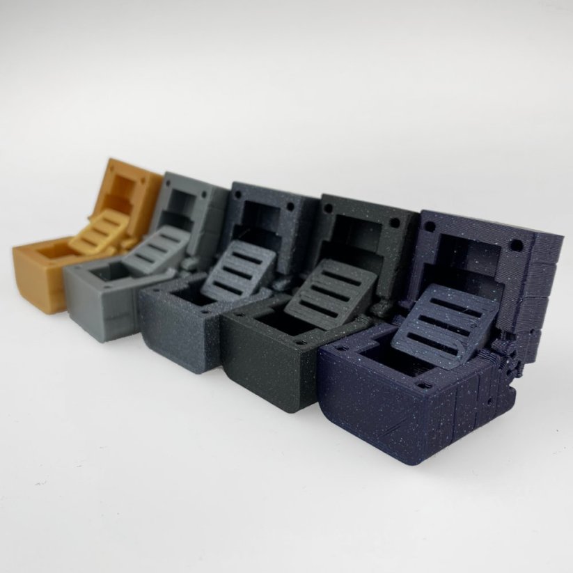 Filament Fiberlogy Refill Easy PLA modrá (blue) Výtlačky