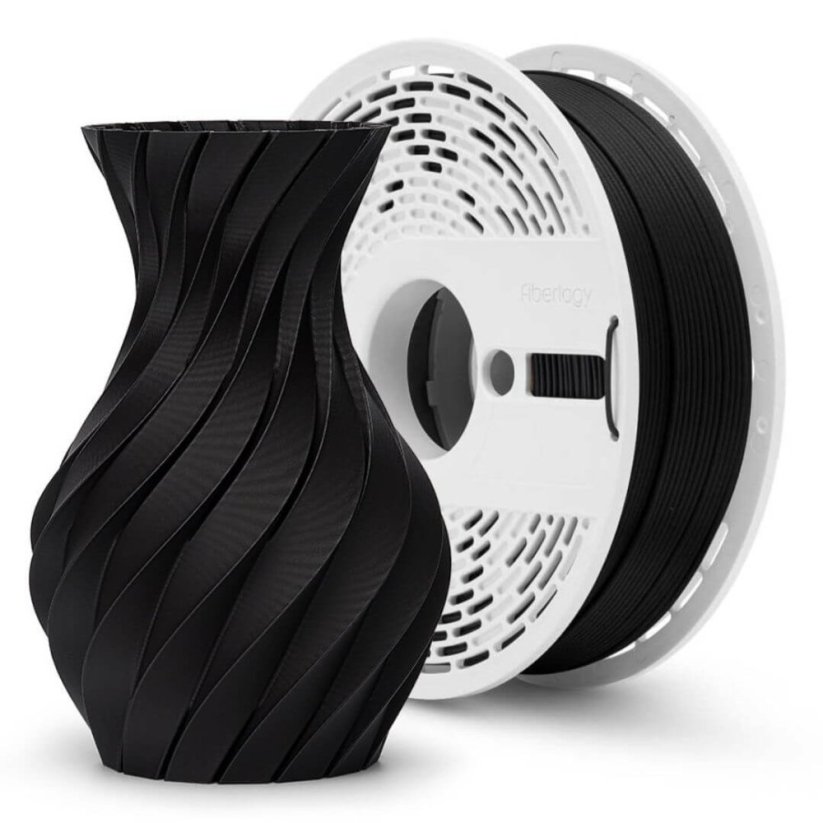 Fiberlogy Matte PLA černá (black) 0,85 kg