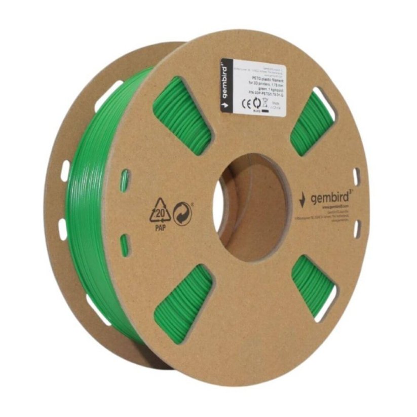 Gembird PET-G zelená (green) 1 kg