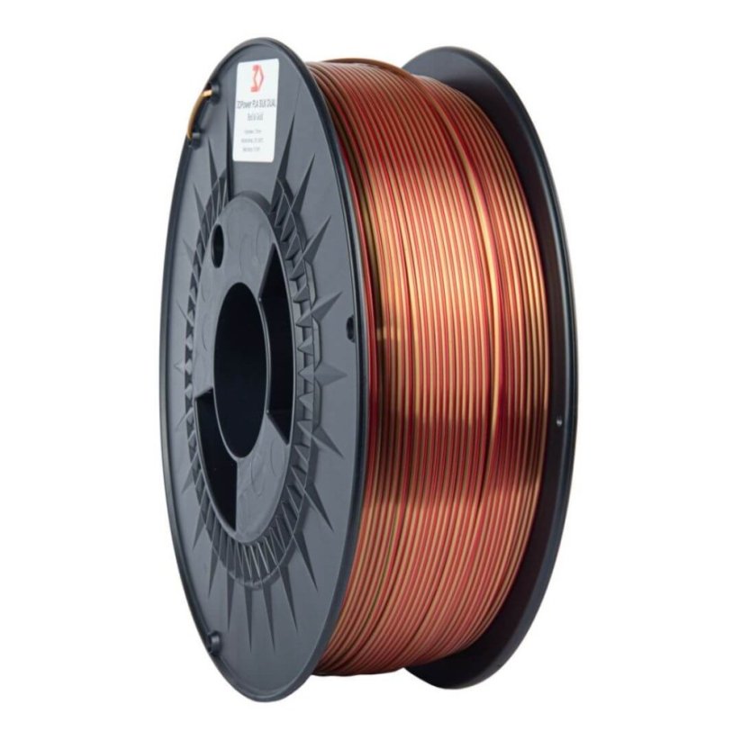 3DPower PLA SILK Dual Color - červená/zlatá (red/gold)