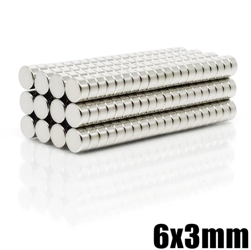 Neodýmový kruhový magnet 6x3 (Voron) N35