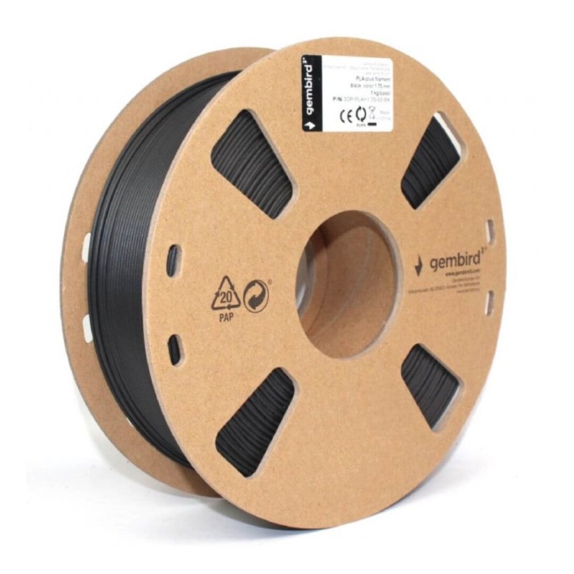Gembird PLA Plus čierna (black) 1 kg