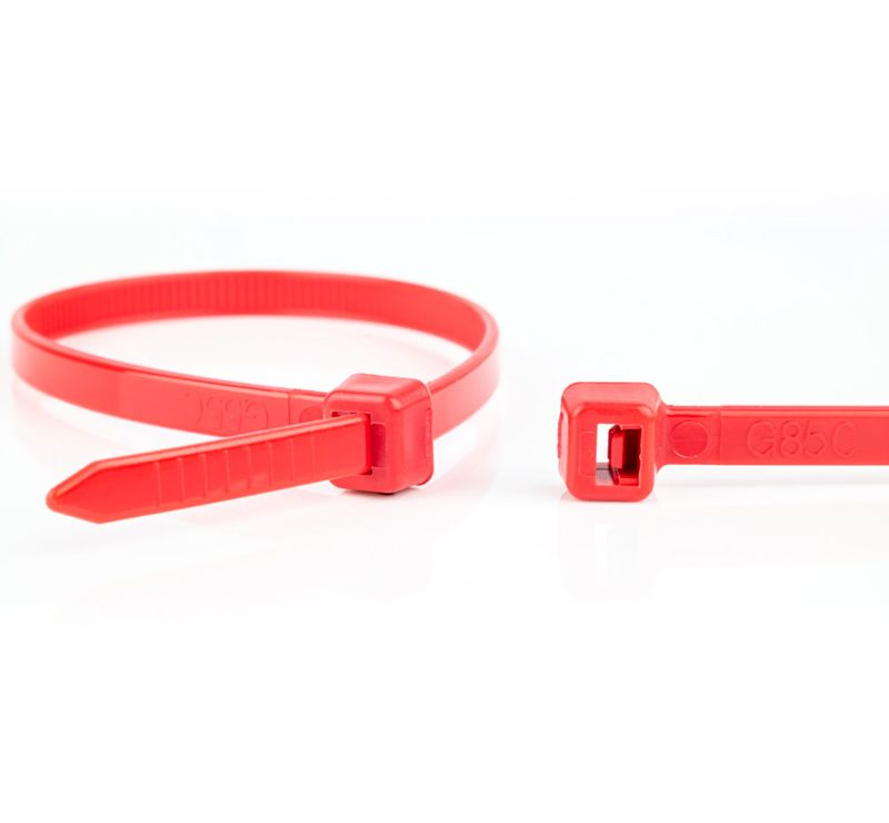 Cable ties 100 x 2.5mm (pack of 100) red