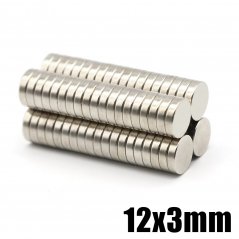 Neodymium round magnet 12x3 N35