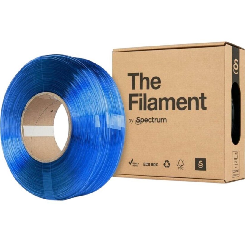 The Filament ReFill PETG transparent blue
