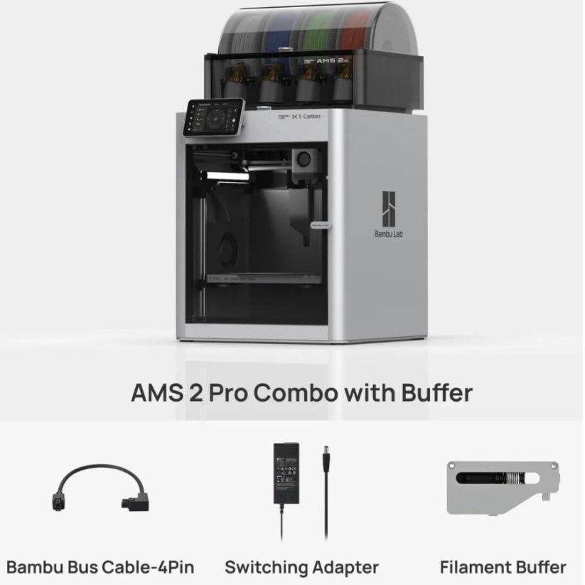Bambu Lab X1C Carbon - Combo s AMS 2 Pro