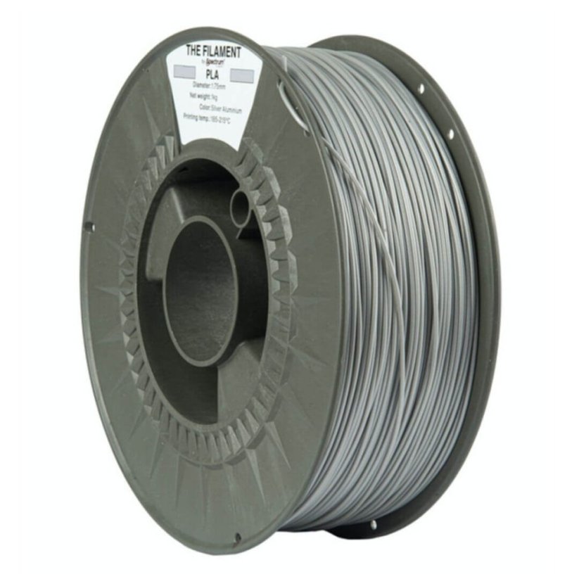 The Filament PLA strieborná (silver aluminium)
